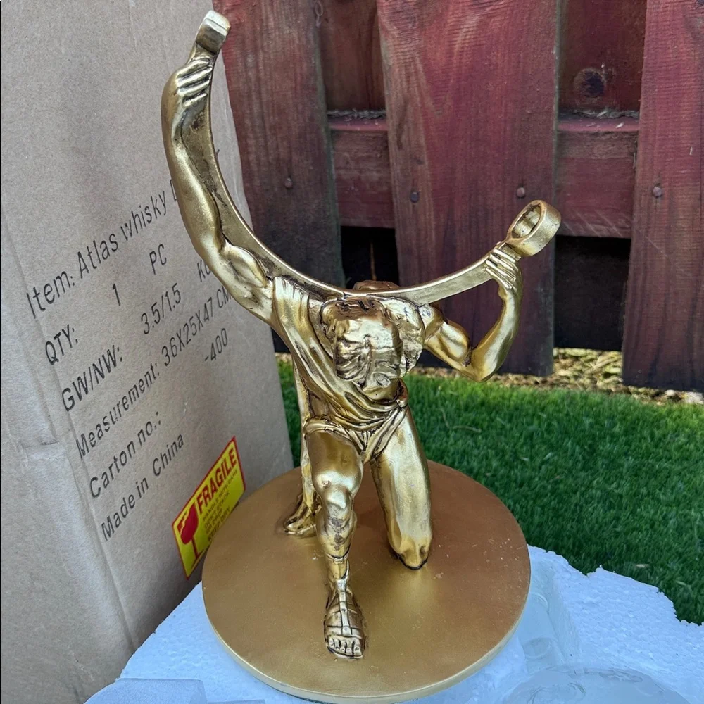 Atlas Gold Whiskey Decanter Set